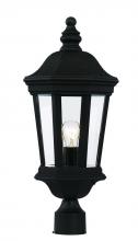  40403 BK - Westfield Clear Glass Outdoor Post Mount Lantern Head